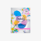 Balea eye pads packaging with colorful design and text