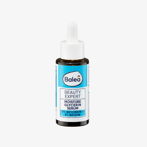 Balea Beauty Expert Moisture Glycerin Serum bottle on a white background